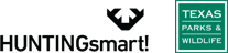 HUNTINGsmart and TPWD logos
